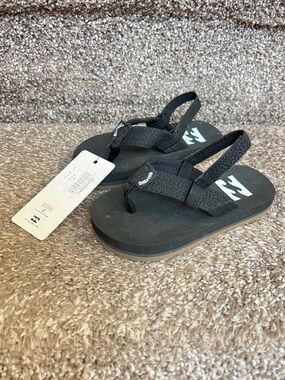 New Billabong Black Foam Sandals 5